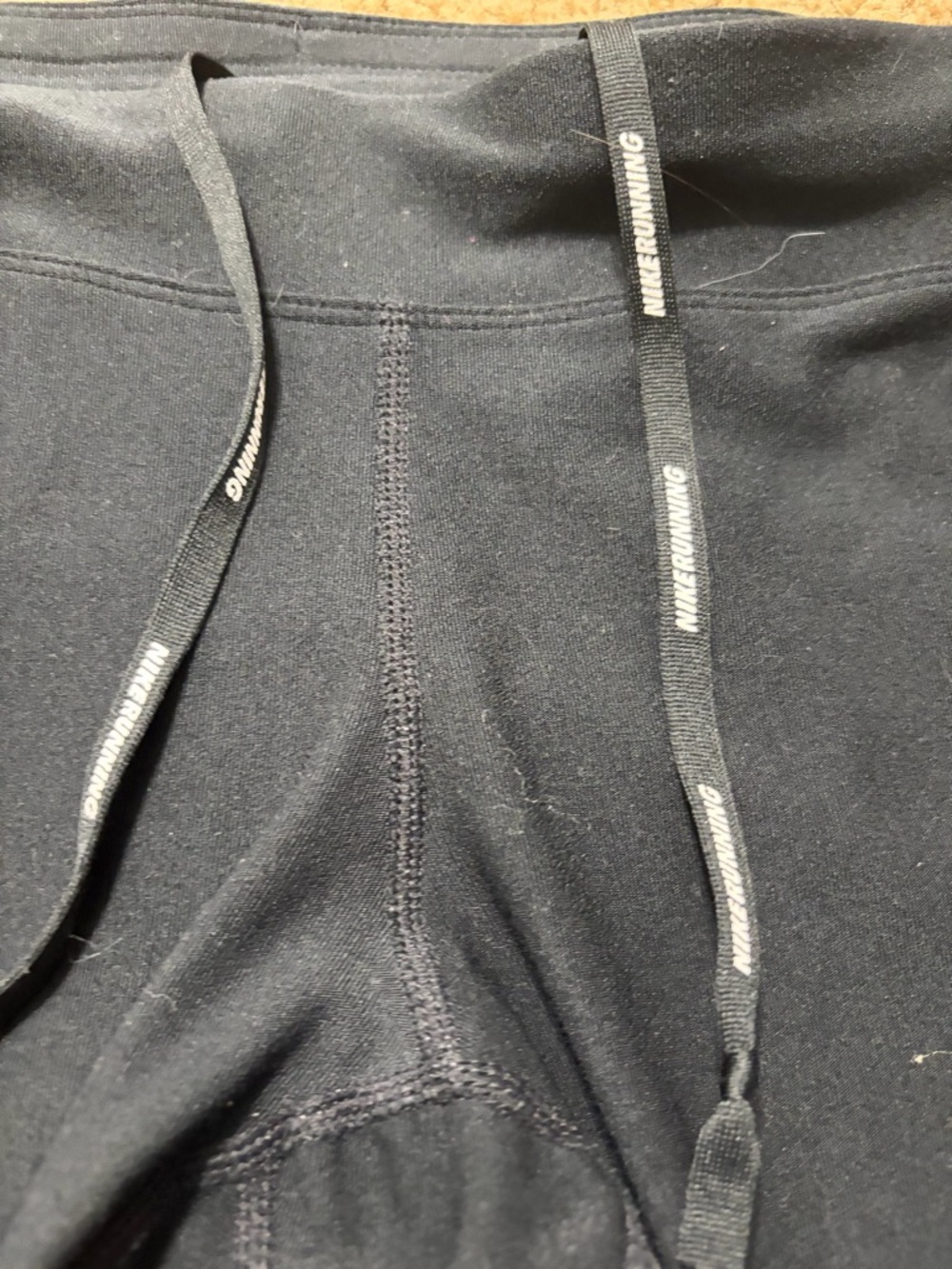 Nike Black Athletic Running Tights with White Swoosh Size L - Picture 5 of 12